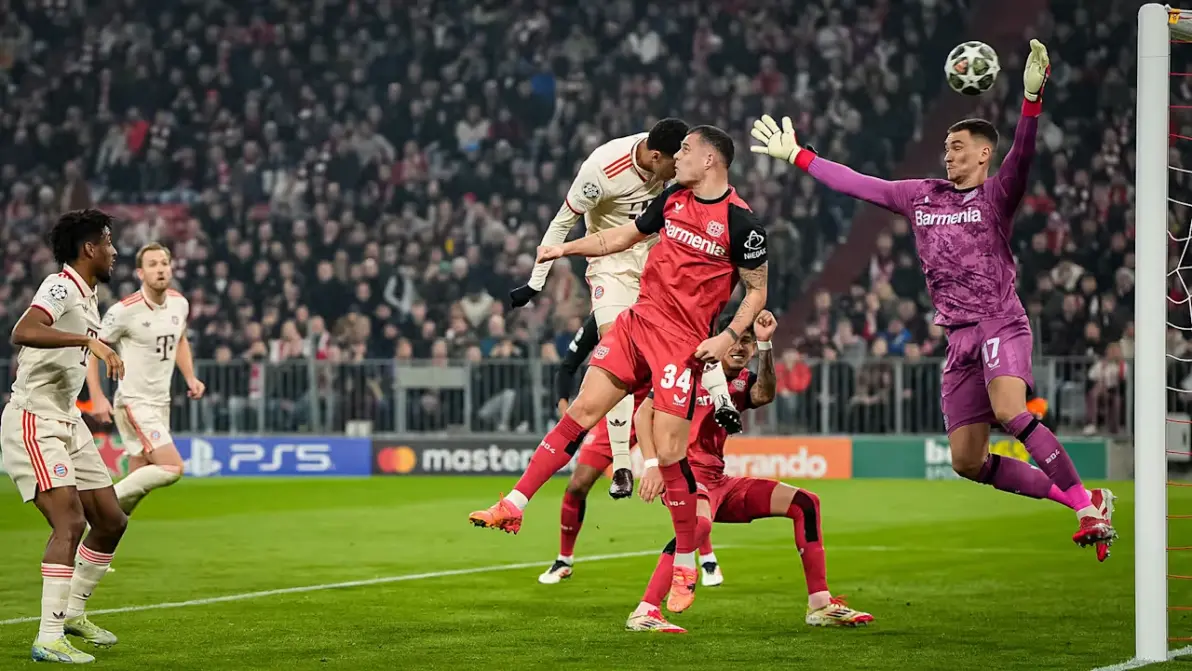 拜仁慕尼黑2-1击败勒沃库森，豪取联赛4连胜